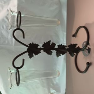 Vintage metal flower vase